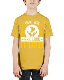 Volunteers are love in motion Style 14# - volunteer - Youth Tee Unisex