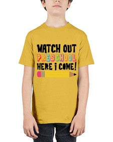 Watch Out Preschool 991# - prek headstart - Youth Tee Unisex