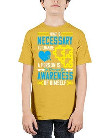 What is necessary to change a person is to change his awareness of himself Style 8# - Self awareness - Youth Tee Unisex