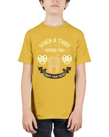 When a thif kisses you count your teeth Style 471# - dentist - Youth Tee Unisex