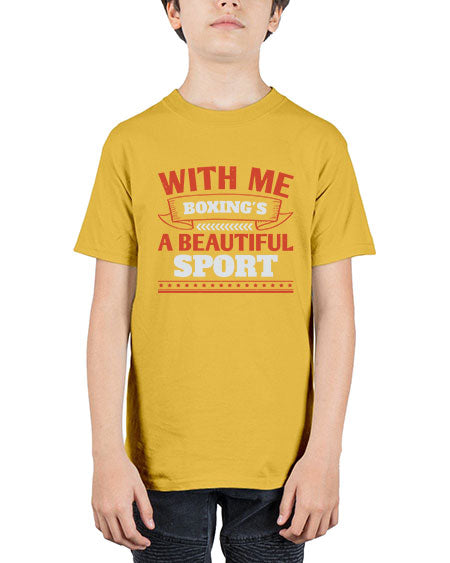 With me boxings a beautiful sport 1736# - boxing - Youth Tee Unisex