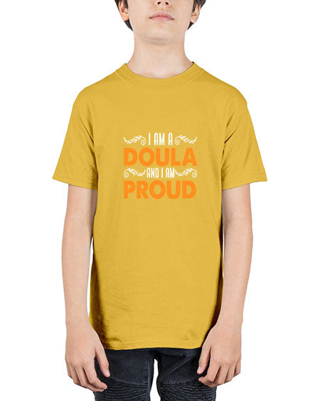 WomensIamadoulaandIamproudgiftforfunnymidwifedoula1652# - doubla - Youth Tee Unisex