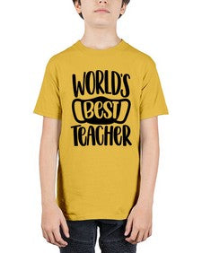 Worlds Best Teacher Style 1656# - teacher - Youth Tee Unisex