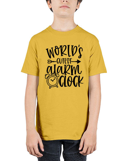Worlds Cutest Alarm Clock Style 473# - baby - Youth Tee Unisex