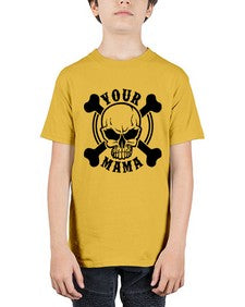 Your mama 1272# - skull and bones - Youth Tee Unisex