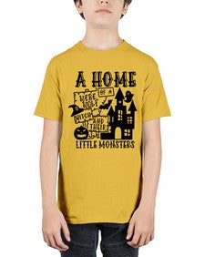 a home of a were wolf witch and their little monsters 53# - witch - Youth Tee Unisex