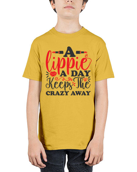 a lippie a day keeps the crazyaway Style 166# - beauty - fashion - Youth Tee Unisex