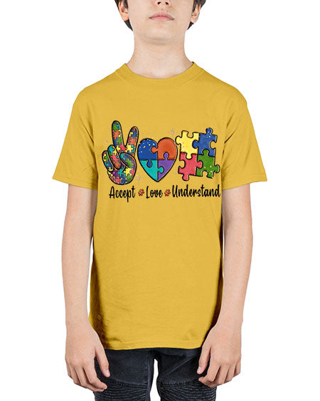 accept love understand 2# - autism - Youth Tee Unisex