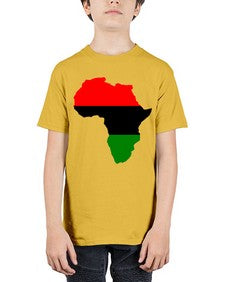 africamap 276# - black words and phrases - Youth Tee Unisex