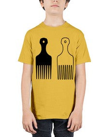 afrohairpick 273# - black words and phrases - Youth Tee Unisex