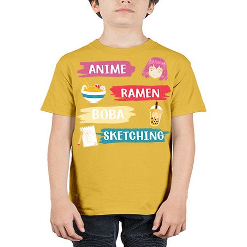 anime ramen boba sketching212# - anime - Youth Tee Unisex