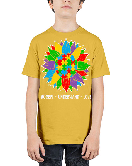 autism accept understand 7# - autism - Youth Tee Unisex