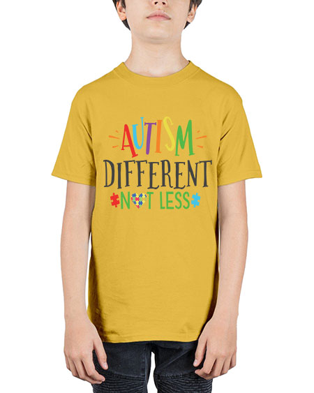 autism different not less Style 5# - autism - Youth Tee Unisex