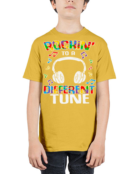 autism game rocking to a 23# - autism - Youth Tee Unisex