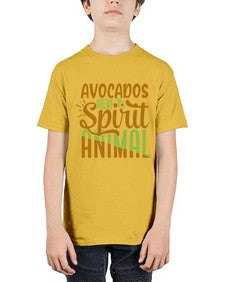 avocados are my spirit animal 32# - Avocado - Youth Tee Unisex