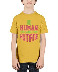 be human and humane 628# - vegan - Youth Tee Unisex