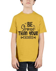 be stronger than your excuses Style 143# - motivation - Youth Tee Unisex