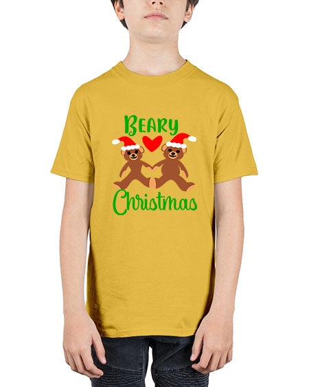 beary christmas 61# - bears - animals - Youth Tee Unisex
