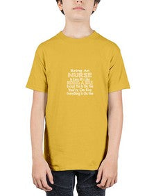being an nurse is easy its like 611# - nurse - Youth Tee Unisex