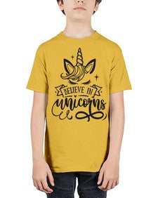 believe in unicorns black 55# - unicorn - Youth Tee Unisex