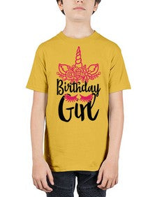 birthday girl 60# - unicorn - Youth Tee Unisex