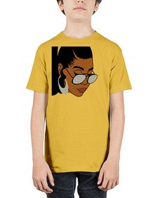 black afro 42# - black girls or women - Youth Tee Unisex