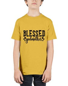 blessed godmother 103# - god parent - Youth Tee Unisex