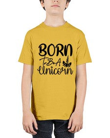 born to be a unicorn 66# - unicorn - Youth Tee Unisex