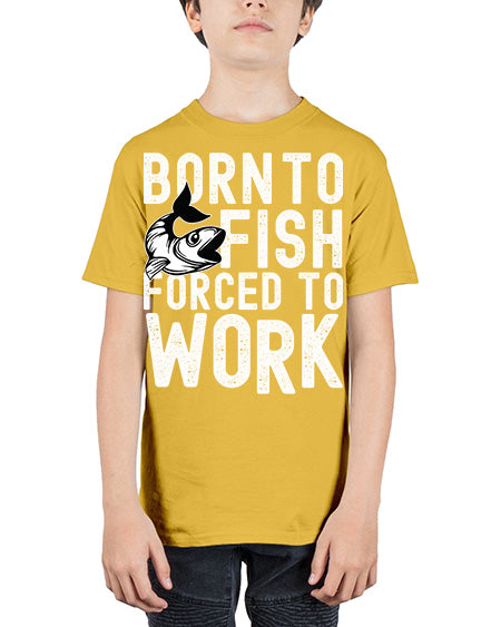 born to fish 64# - shark-fish - Youth Tee Unisex