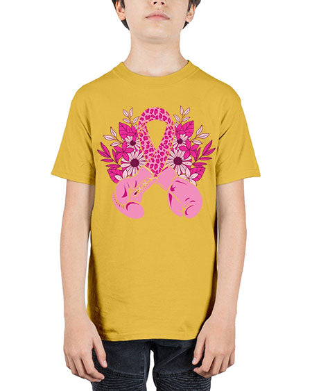 boxing gloves breast cancer - breast cancer - Youth Tee Unisex