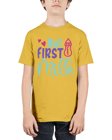 but first milk Style 49# - baby - Youth Tee Unisex