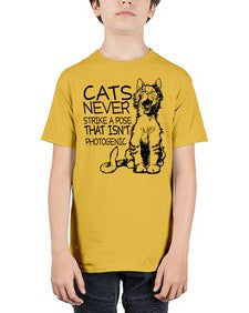 cats never strike a pose that isnt photogenic - cats - Youth Tee Unisex