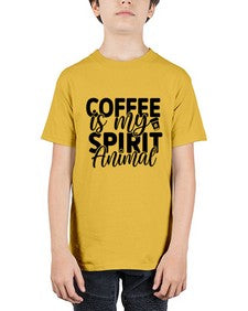 coffee is my spirit animal 820# - tea - Youth Tee Unisex