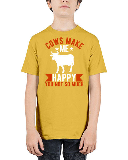 cows make me happy you not so much Style 5# - cow - Youth Tee Unisex