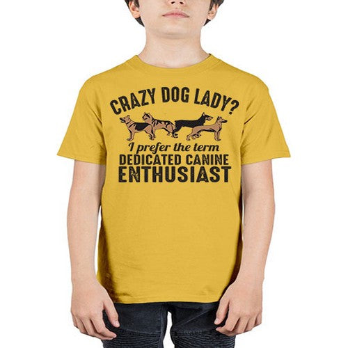 crazy dog lady - dogs - Youth Tee Unisex