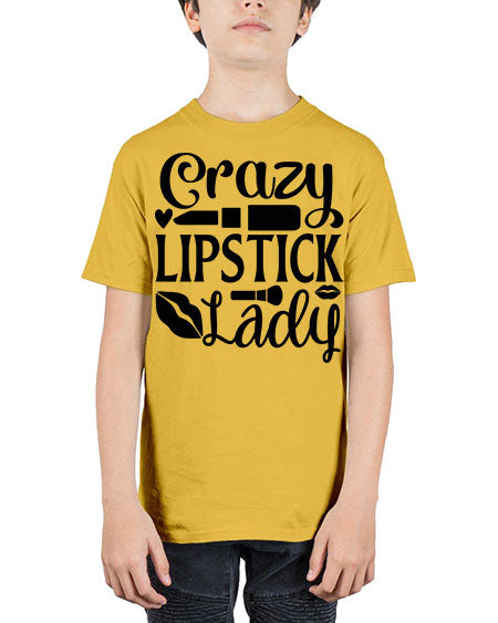 crazy lipstick lady 6# - beauty - fashion - Youth Tee Unisex