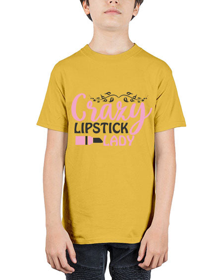 crazy lipstick lady Style 159# - beauty - fashion - Youth Tee Unisex