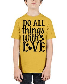 do all things with love Style 129# - motivation - Youth Tee Unisex