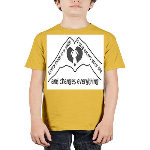 dog changes everything 75# - dogs - Youth Tee Unisex