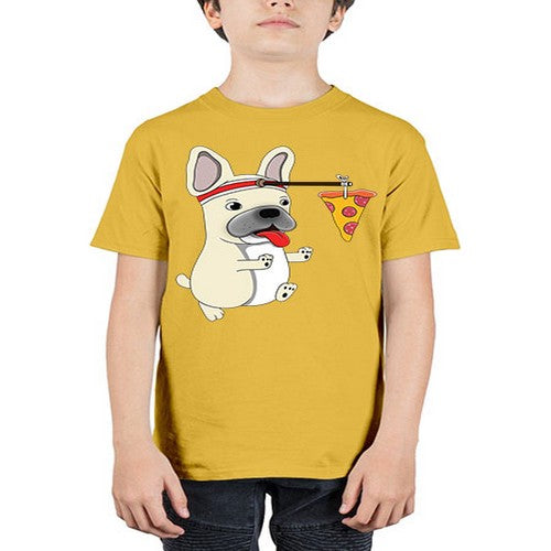 dog pizza funny shirt 90# - dogs - Youth Tee Unisex