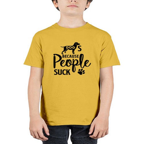 dogs because people suck 128# - dogs - Youth Tee Unisex