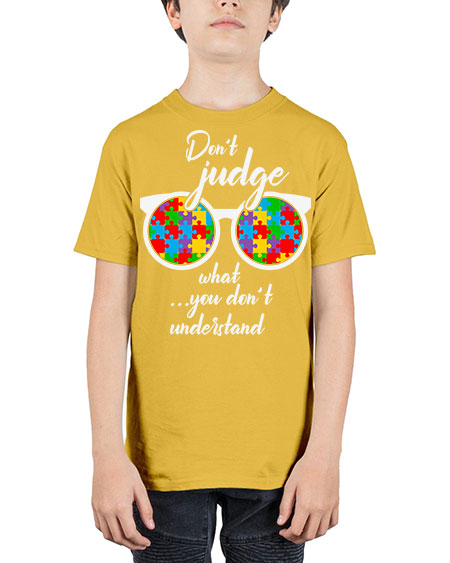 dont judge what you dont 79# - autism - Youth Tee Unisex