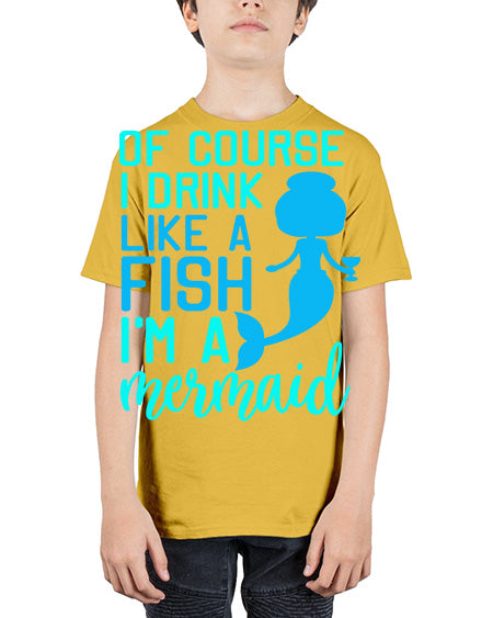 drinklikeafishvk 61# - shark-fish - Youth Tee Unisex