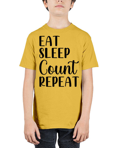 eat sleep count repeat 735# - pharmacist - Youth Tee Unisex