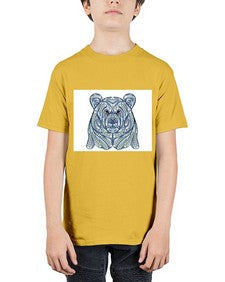 ethnic bear 416# - mandala - Youth Tee Unisex