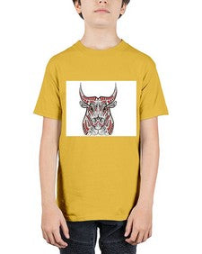 ethnic bull 418# - mandala - Youth Tee Unisex