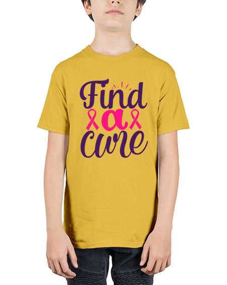 find a cure - breast cancer - Youth Tee Unisex
