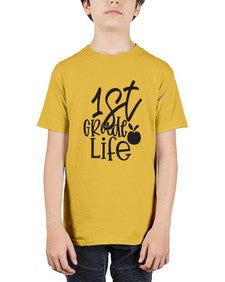 first grade design black 122# - first grade - Youth Tee Unisex