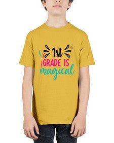 first grade is magical 140# - first grade - Youth Tee Unisex