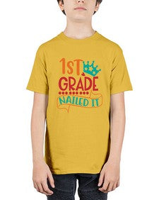 first grade nailed it 150# - first grade - Youth Tee Unisex